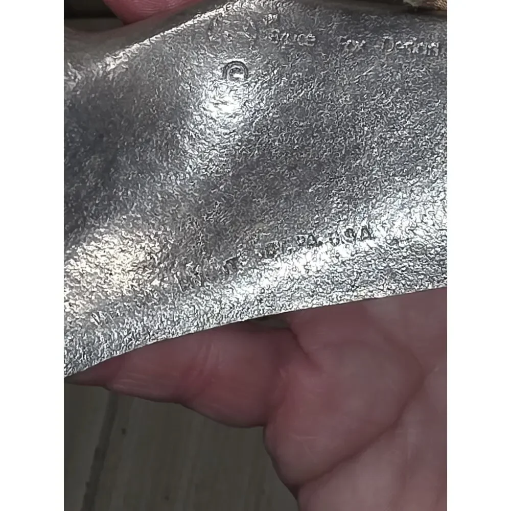 Vintage pewter Bruce Fox Mallard Duck Handles From Wilton Hardwood Serving Tray